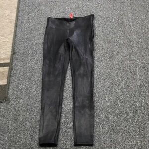 SPANX Black Faux Leather Leggings